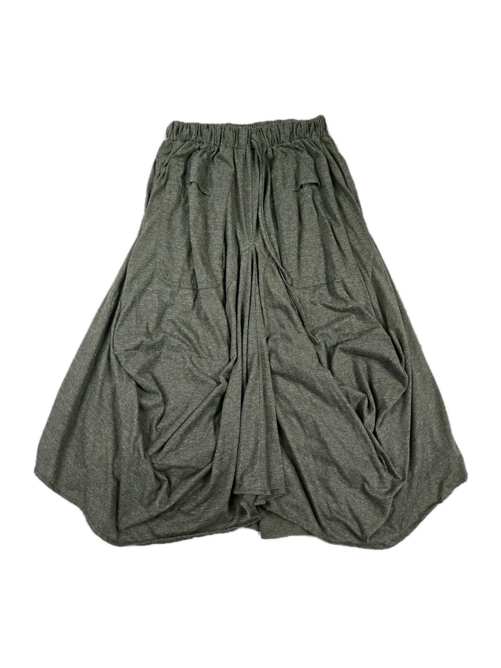 Thaluta Maxi Skirt Green Cotton Boho Peasant Gypsy Pockets Ethical Festival